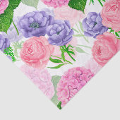 Waterverf florale patroon tissuepapier (Detail)