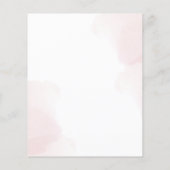 Waterverf floralen bruinkroze (Achterkant)