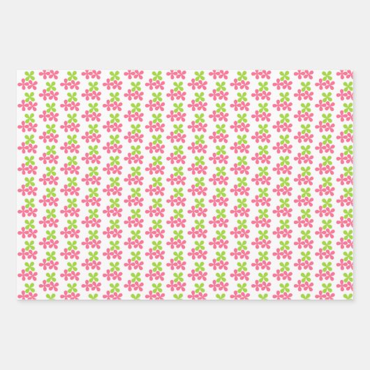 Waterverf Florals die Reeks van het VerpakkingsPa Inpakpapier Vel (Voorkant 2)