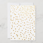 Waterverf Florals Girly Peach Glitter Kaart (Achterkant)