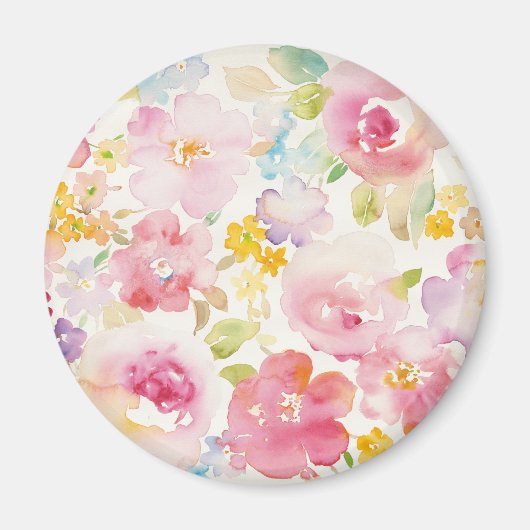 Waterverf Florals Magneet (Voorkant)