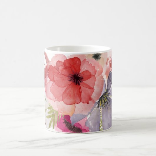 Waterverf Florals Moederdag Kaart Koffiemok (Center)