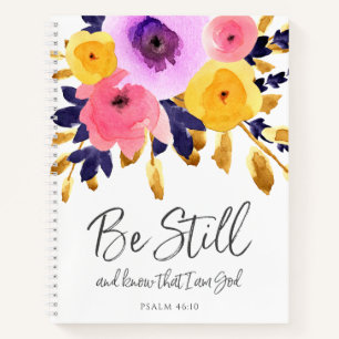 Waterverf Florals Schrift Notitieboek