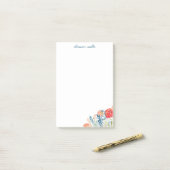  Waterverf Florals Speciaal Papier Post-it® Notes (Op bureau)