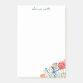  Waterverf Florals Speciaal Papier Post-it® Notes (Voorkant)