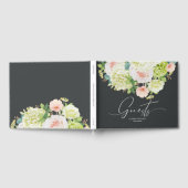 Waterverf Florals Wedding Gastenboek (Volledig)