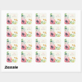 Waterverf Florals Wedding Stickers (Vel)