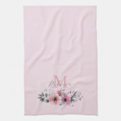 waterverf flormonogram theedoek (Verticaal)