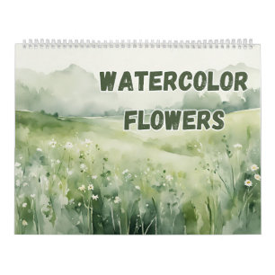 Waterverf Flowers and Flower Meadows Natuur Lover Kalender