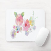 Waterverf Flowers Art Muismat (Met muis)