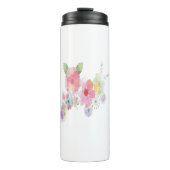 Waterverf Flowers Art Thermosbeker (Voorkant)