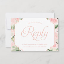 Waterverf Flowers Blush Pink