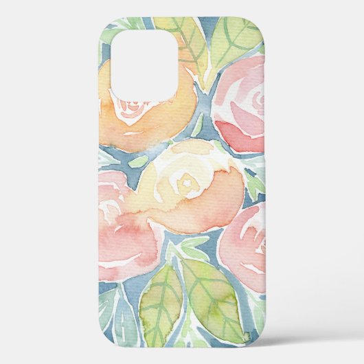  Waterverf Flowers Case-Mate iPhone Case (Achterkant)