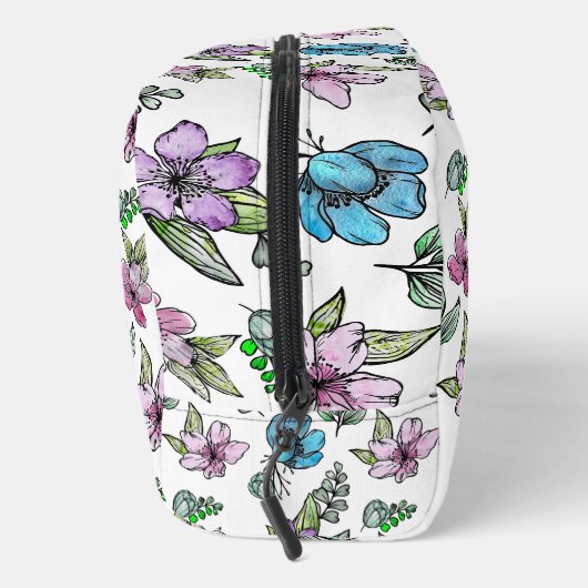 Waterverf Flowers Custom Catchall Pouch Toilettasje (Rechts)