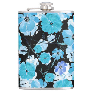 Waterverf Flowers: een delicaat wandtapijt Heupfles