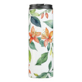 Waterverf Flowers Elegant Gepersonaliseerd Thermosbeker (Achterkant)