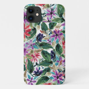 Waterverf Flowers   Handbedekte paardebloemen iPhone 11 Hoesje