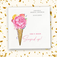 WATERVERF FLOWERS ICE CREAM - VRIJGEZELLENFEEST