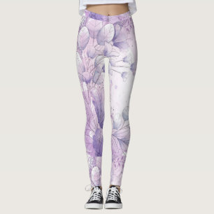Waterverf Flowers Leggings