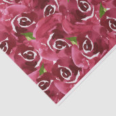 Waterverf Flowers Paars Claret Tissuepapier (Detail)