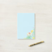 Waterverf Flowers Post-it® Notes (Op bureau)