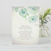 Waterverf Flowers Rehearings Kaart (Staand voorkant)