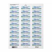 Waterverf Flowers Return Address Label (Full Sheet)