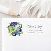 Waterverf Flowers Return Address Labels (Insitu)