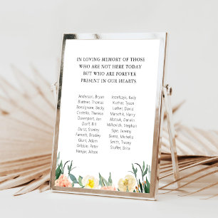 Waterverf Flowers School Class Reunion Memorial Poster