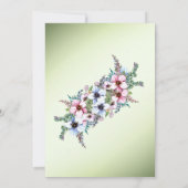Waterverf Flowers Shine Wedding Invitation Kaart (Achterkant)