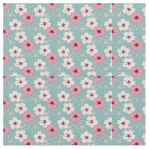 Waterverf Flowers Stof