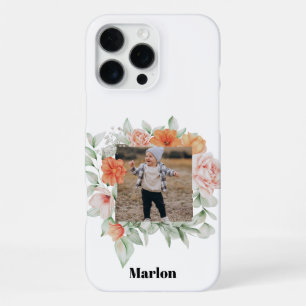 Waterverf Flowers   Uw foto   Telefoonhoesje iPhone 16 Pro Max Hoesje