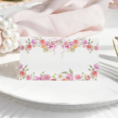 Waterverf Flowers Wildflower Pink Bow