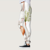 Waterverf Fluffy Bunny Carrot Love Leggings (Links)