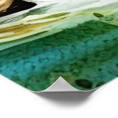 Waterverf Fly Fishing Poster - Geviste kunst (Hoek)