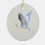 Waterverf Flying Blue Heron Keramisch Ornament (Links)