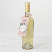 Waterverf foliage 30e verjaardag decor flessenhanger (Schuin)