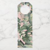 Waterverf foliage 30e verjaardag decor flessenhanger (Achterkant)