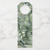 Waterverf foliage 30e verjaardag decor flessenhanger (Achterkant)