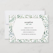 Waterverf Foliage Greenery Wedding Kaart (Voorkant)