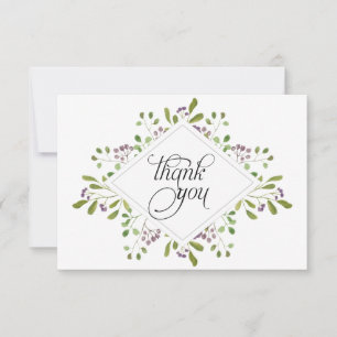 Waterverf Foliage Hartelijk dank