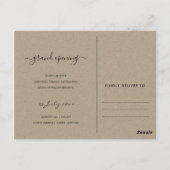 WATERVERF FOLIAGE LIJST GRAND OPENING CEREMONY BRIEFKAART (Achterkant)