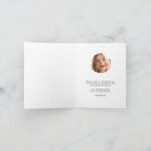 Waterverf Foliage Meisje Afstuderen Foto Bedankkaart (Binnen)