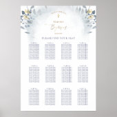 waterverf foliën Baptisme-zitdiagram Poster (Voorkant)