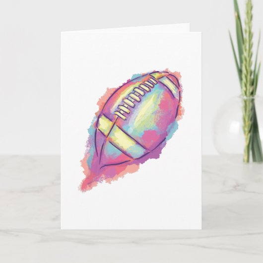 WATERVERF FOOTBALL KAART (Voorkant)