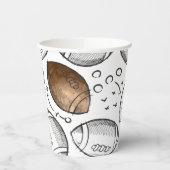 Waterverf Football Party Cups Papieren Bekers (Links)