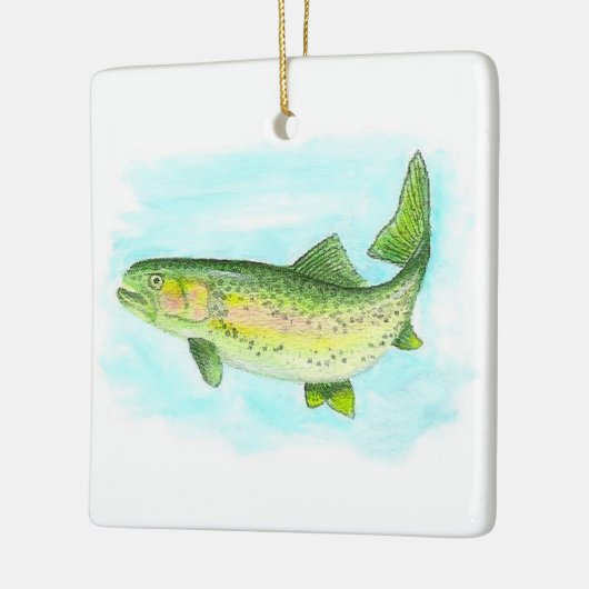Waterverf forel Ornament (Links)
