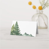 Waterverf Forest Baby shower Buffet Food Label (Voorkant)