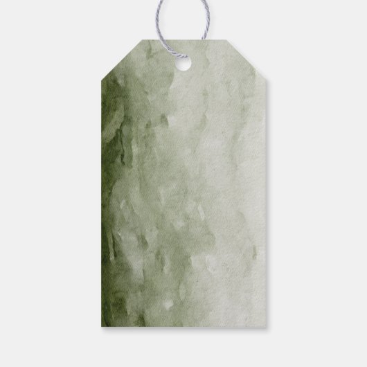 Waterverf Forest | Bomen en bier Cadeaulabel (Achterkant)