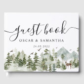 Waterverf Forest | Bomen en bier Gastenboek (Voorkant)